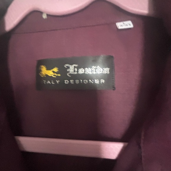 Elegant Maroon Button-Down Shirt for Men size L size 16-16.5 - Picture 8 of 11